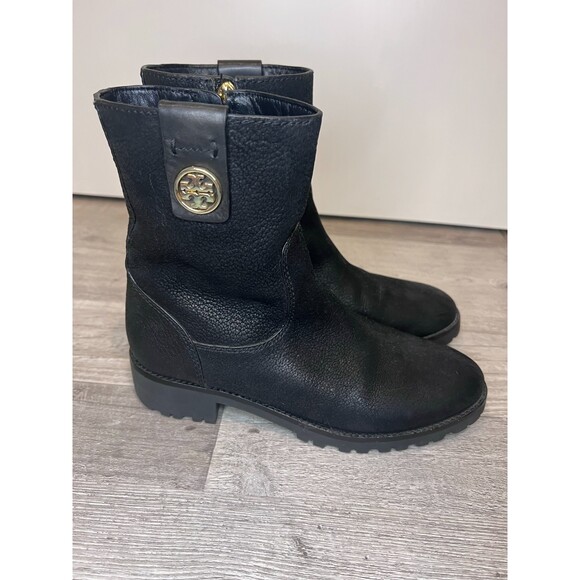 Tory Burch Leather Oakridge Booties - Size 5M - Retail $395